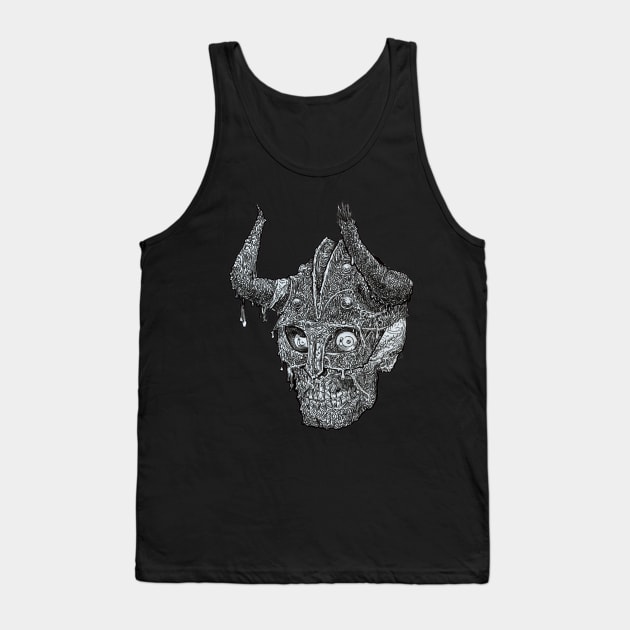 Zombie Skull Warrior #27 Tank Top by rsacchetto